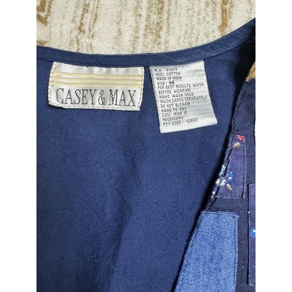 Vintage Handmade Patchwork Embroidered Vest Medium Grandmacore Cottagecore‎ - Picture 2 of 6